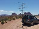 After safely descending the Moki Dugway, we went south to Monument Valley. That should look familiar to anyone who loves John Ford westerns. Spectacular scenery, but 6M was beginning to shutdown now. 